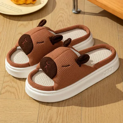 Chaussons enfant imprimé animaux, semelle souple – image 3