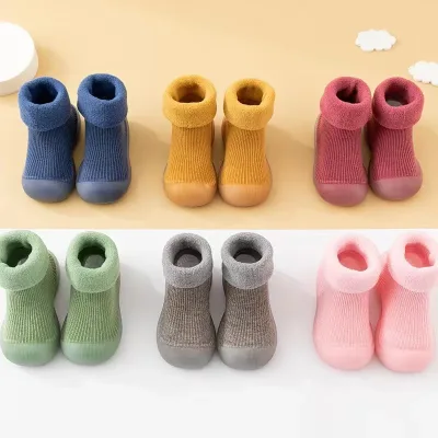 Chaussures d'hiver bébé à enfiler, semelle caoutchouc – image 2