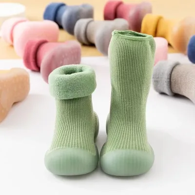 Chaussures d'hiver bébé à enfiler, semelle caoutchouc – image 3