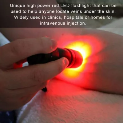 Détecteur de veines à LED rouges, lampe portable – image 3