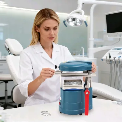 Machine de thermoformage dentaire sous vide en acier – image 2