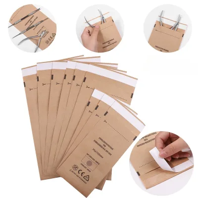Sachets auto-scellants en papier kraft, 100 × 200 mm – image 2