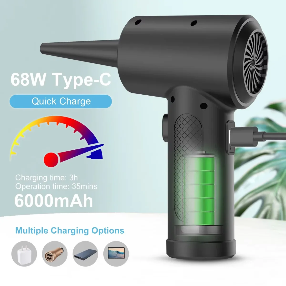 Souffleur d'air électrique sans fil pour clavier