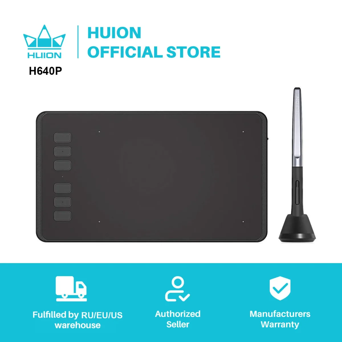 Tablette graphique USB avec stylet sans pile