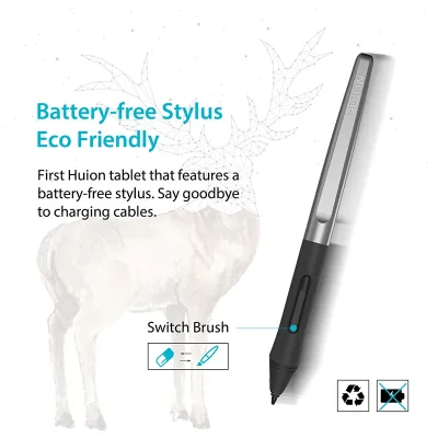 Tablette graphique USB avec stylet sans pile – image 2