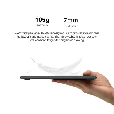 Tablette graphique USB avec stylo sans batterie – image 2