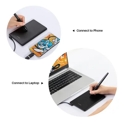 Tablette graphique USB avec stylo sans batterie – image 3