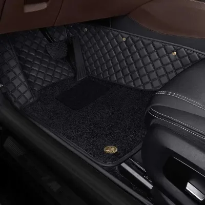 Tapis de voiture double couche en simili cuir – image 2