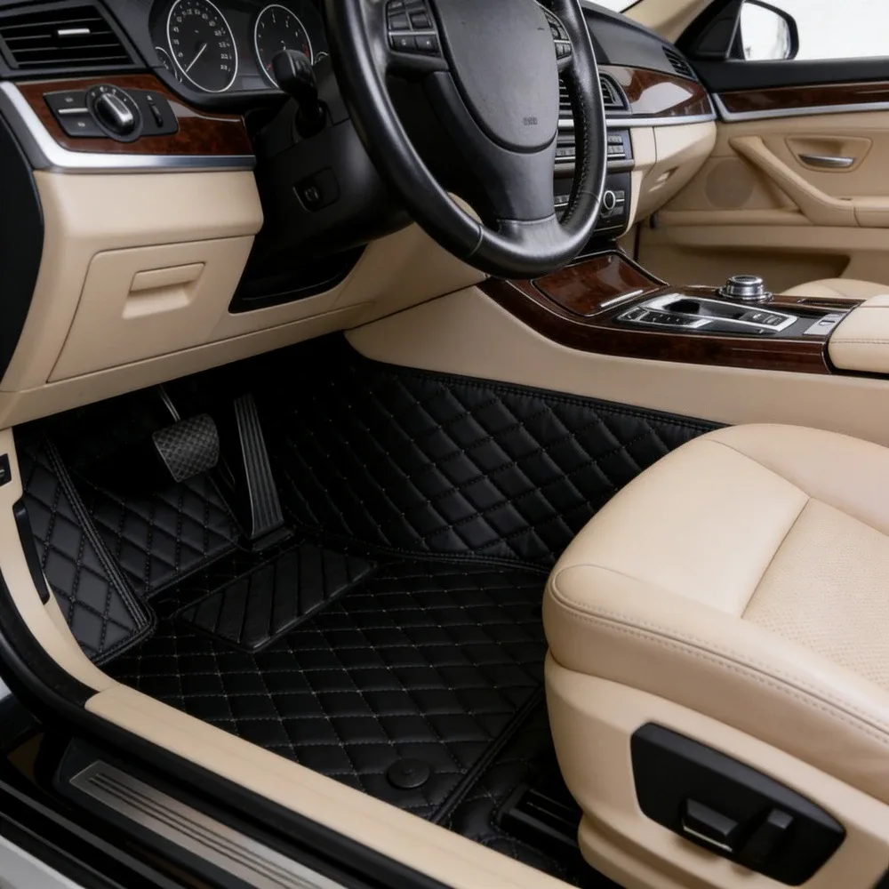 Tapis de voiture sur mesure en fibre synthétique