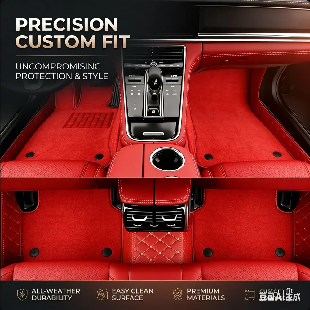 Tapis de voiture sur mesure en simili cuir