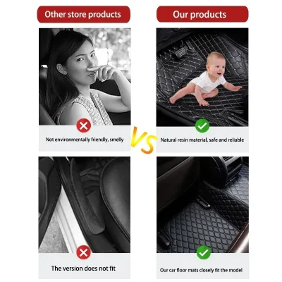 Tapis de voiture sur mesure, simili cuir – image 3