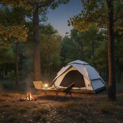 Tente de camping à dôme 4 personnes, polyester